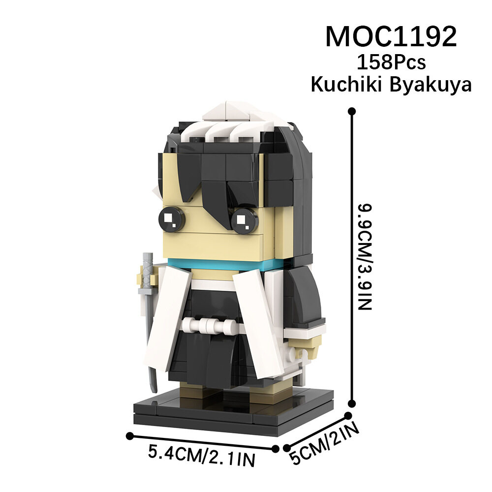 Shinigami MOC Building Blocks Kurosaki Ichigo Kuchiki Rukia Hitsugaya