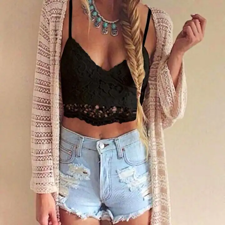 crochet lace crop top