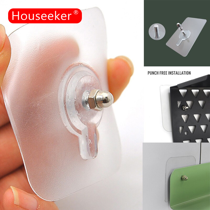 Houseeker Miếng Dán Vít Không Đánh Dấu Đục Lỗ, Móc Treo Tranh Tường Cho Phòng Tắm Nhà Bếp
