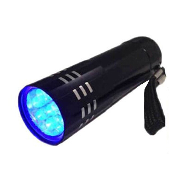 Đèn Pin 9 LED Tia Cực Tím 395nm Đèn Pin UV Phát Hiện Tiền Cầm Tay