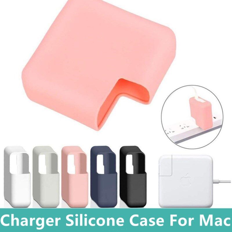 Ultra Thin Silicone Protective Charger Case For MacBook Pro 13 14 16 Air 13.3 13.6 16-inch M2 M1 A2941 A2681 A2337 A2338 A1932 A2179