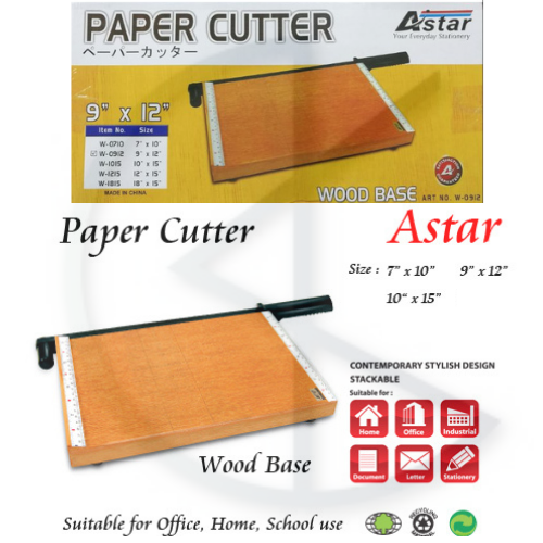 Astar Paper Cutter Wooden Base W0710 / W0912 / W1015 Lazada