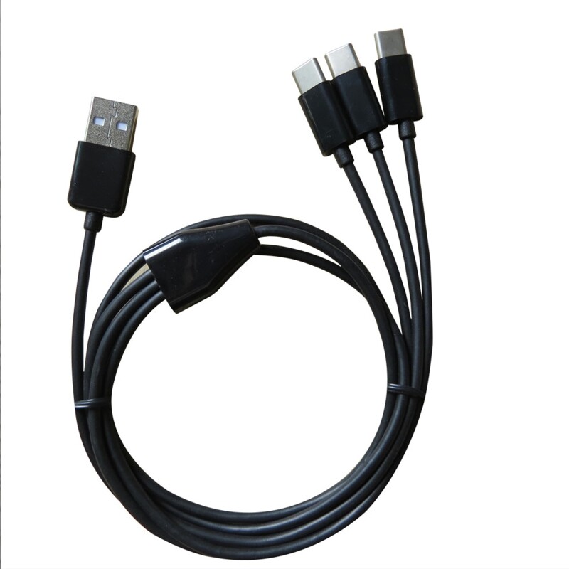 Cáp Sạc Đa Năng USB C Dây Sạc 3 Trong 1 Với Đầu Nối Type C Bộ Chuyển Đổi Sạc Đồng Bộ Thông Dụng Cho Điện Thoại Máy Tính Bảng