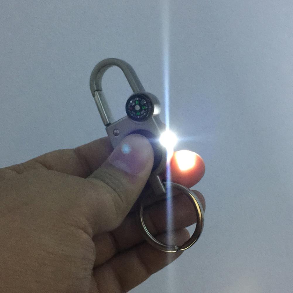 Keychain with LED Lights Lamp Multifunctional Metal Car Key Chain Ring ...
