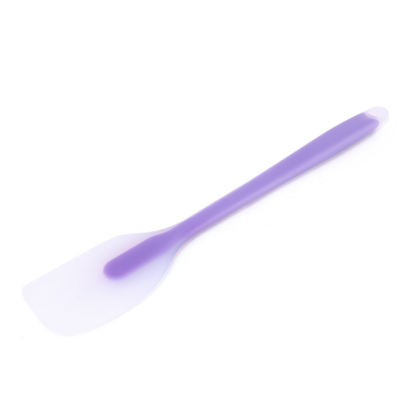 Polocat 1pcs Cream Spatula Cake Cream Silicone Translucent Head Scraper Baking Cake Tool Silicone Spatula Small Nonstick Cookware