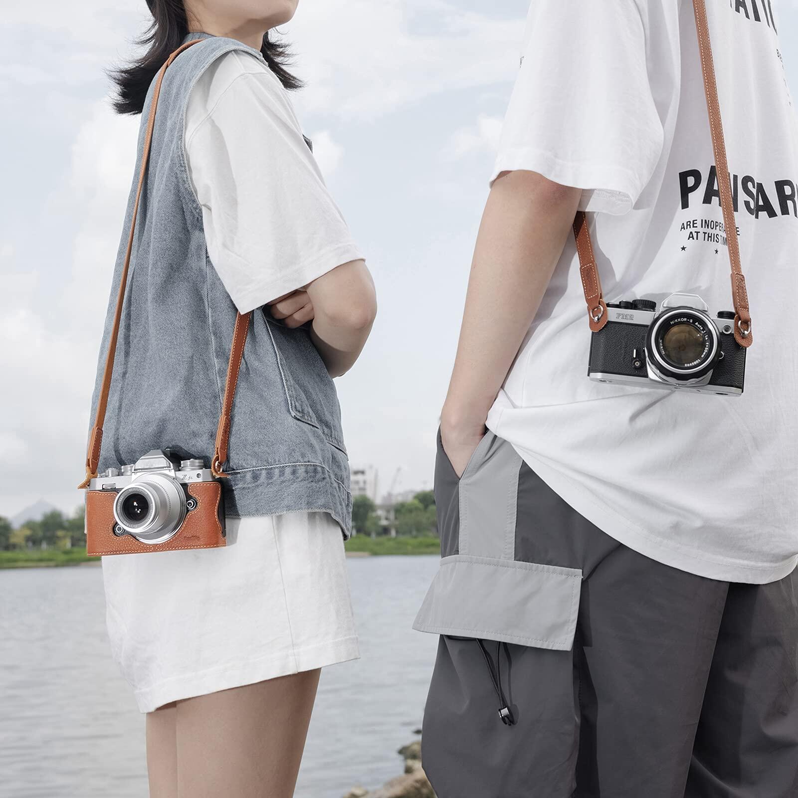 SmallRig Dây đeo máy ảnh bằng da (Tải trọng tối đa: 5KG) Dây đeo vai cổ điển Dây đeo cổ máy ảnh cho Fujifilm Sony Canon Nikon Mirrorless DSLR 3485