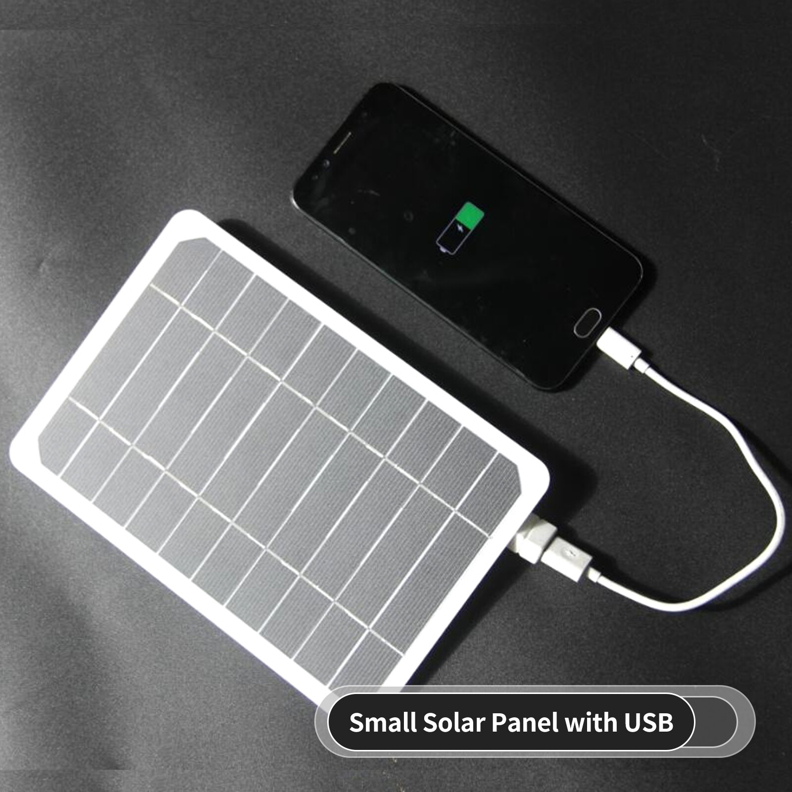 KKmoon Tấm Pin Năng Lượng Mặt Trời Nhỏ 5W/2W 5V Kèm USB Tấm Pin Mặt Trời Silicon Đơn Tinh Thể Tự Làm Tấm Pin Năng Lượng Mặt Trời Di Động Cắm Trại Chống Nước Cho Điện Thoại Di Động