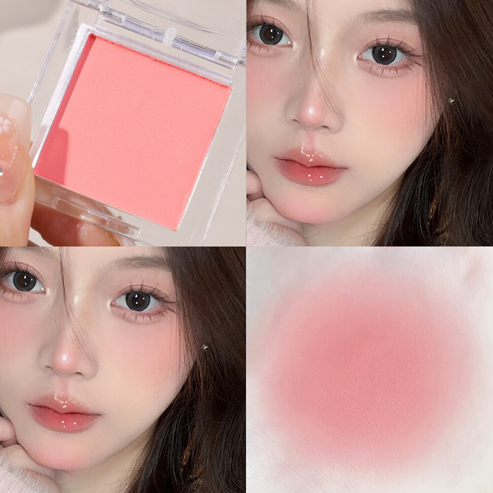 XZ Beauty Monochrome Matte Blush Palette Rose Cheek Tint Blusher Powder Natural Face Makeup