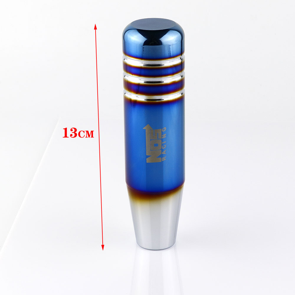 Đa Năng NOS Bị Cháy Xanh Dương Nhôm Bánh Răng Chuyển Dịch Núm Sang Số LEVER Đầu 13 Cm Cho Xe Hơi Tự Động Thân Cây