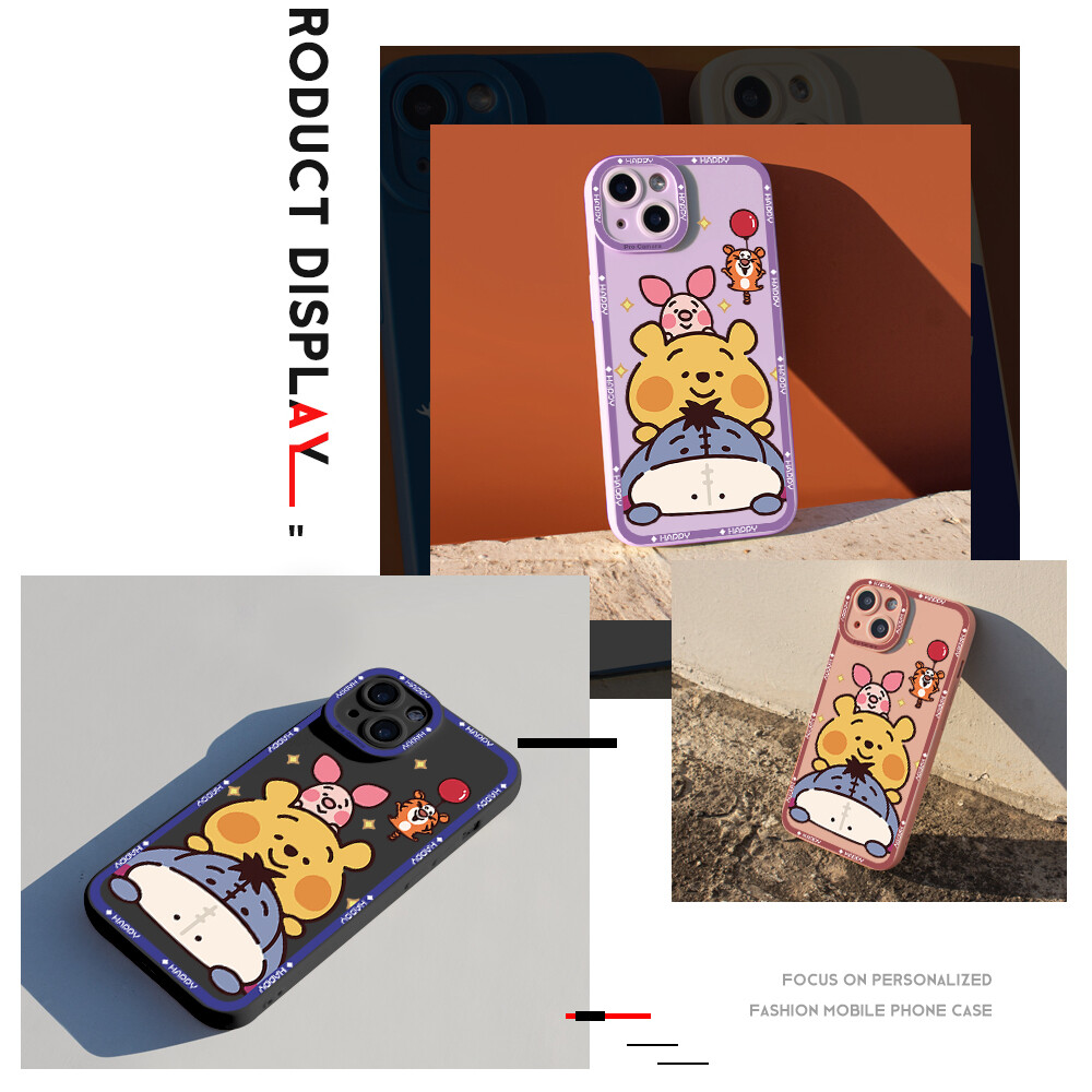 Hontinga Ốp Lưng Cho Xiaomi Redmi Note 11 Pro 4G 5G Note 11S Ốp Lưng Ốp Lưng Cao Su Chống Sốc Bảo Vệ Toàn Bộ Máy Ảnh Hình Gấu Anime Hoạt Hình Ốp Lưng Điện Thoại Ốp Mềm Cho Bé Gái