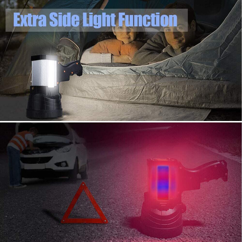 Most Powerful LED Flashlight Torchlight USB Rechargeable Work Light 10000mAh Long Lasting Handheld Spotlight Searchlight