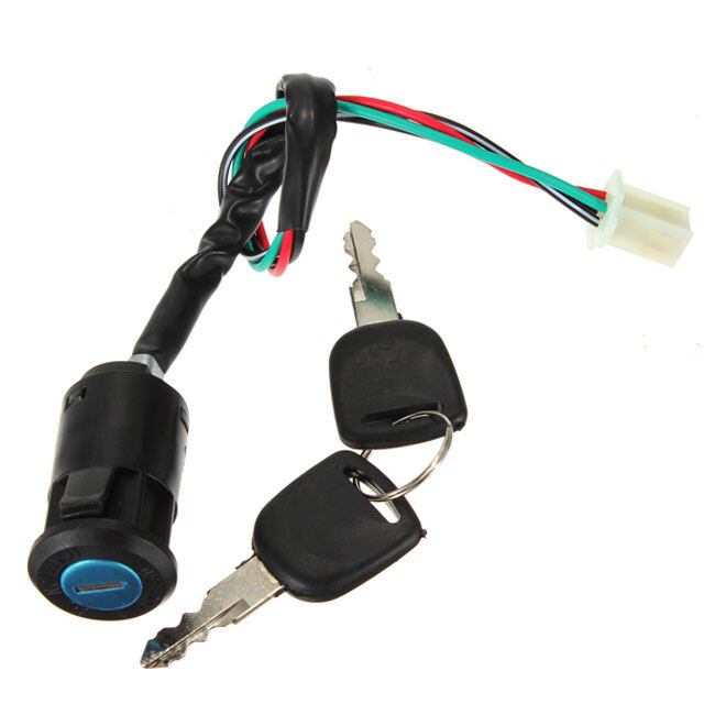 Công tắc chìa khóa thùng đánh lửa 4 dây cho xe máy xe máy thông dụng, bật/tắt quad