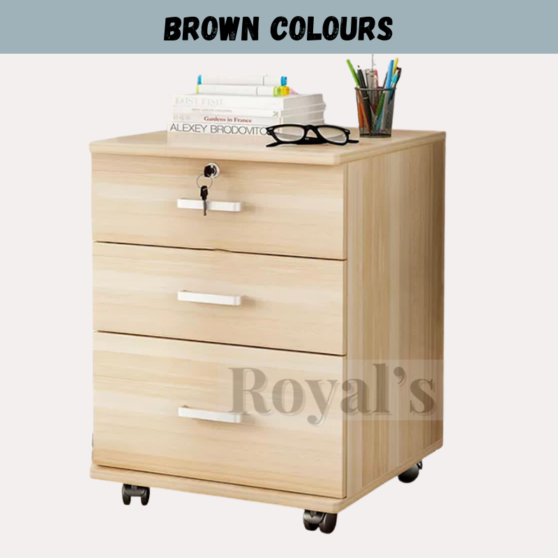 ROYALS 3 Tier Office Drawer File with Lock Office