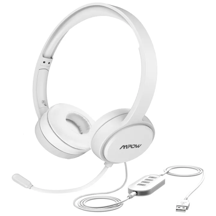 wired headphones with mic noise cancelling