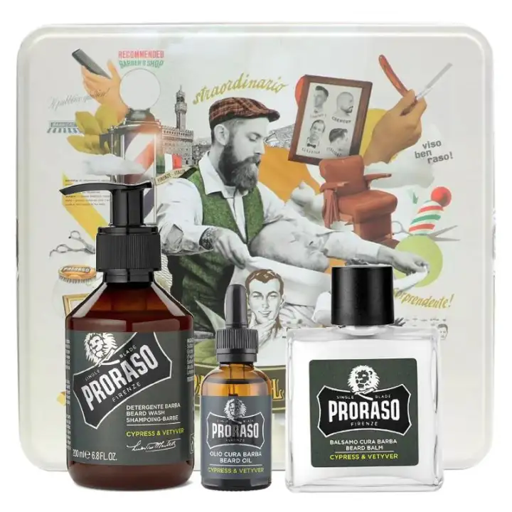 Proraso Vintage Metal Box Beard Care Kit Cypress Vetyver Lazada