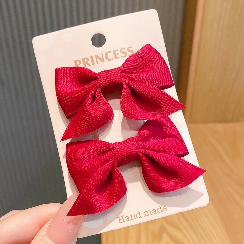 Korean Version of Fashion 2021 New Small Bow Hairpin Children's Hair Accessories Gift