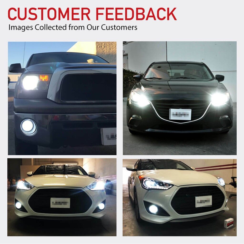 2 đèn pha led bảo hành 1 năm đèn pha bóng đèn hb4 cho toyota altis , năm 2006 - 2013