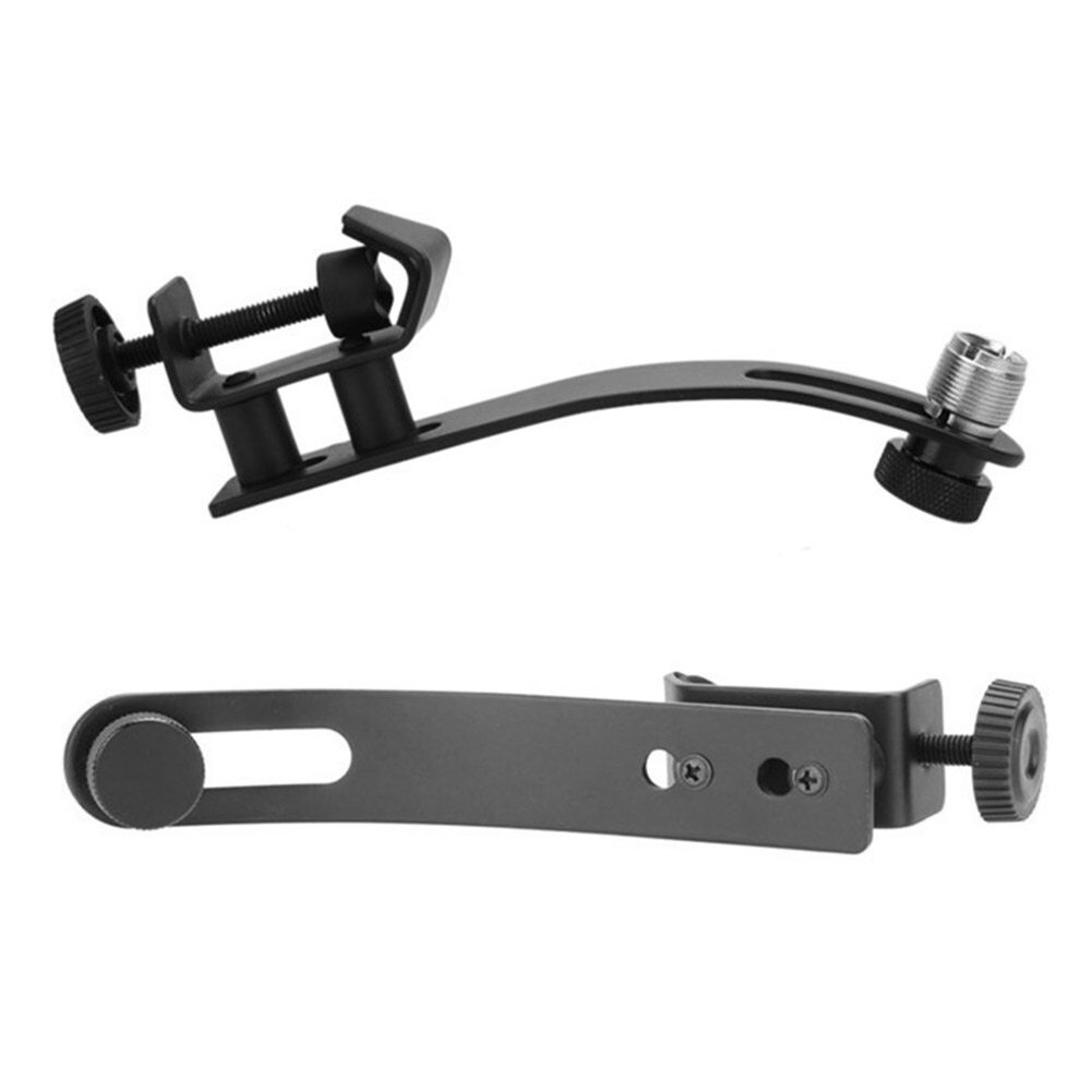 Adjustable Microphone Clip Holder Set Show Studio Shockproof Drum Rim Mic Clamp Bracket