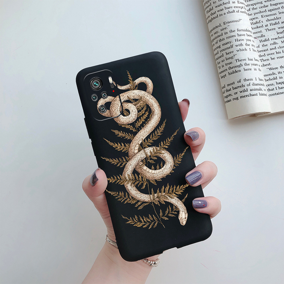 Ốp Lưng Cho Xiaomi Redmi Note 10 Ốp Lưng Hình Rắn Rồng Note 10S Note 10 Pro Max Ốp Điện Thoại TPU Mềm