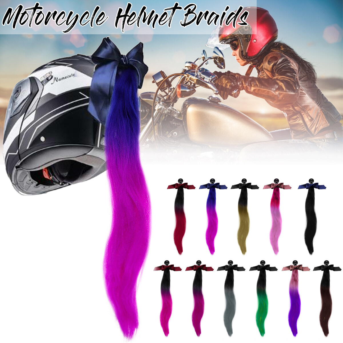 ponytail bike helmet