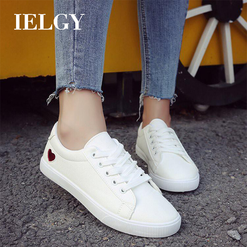 IELGY Korean version of the white women's shoes casual shoes