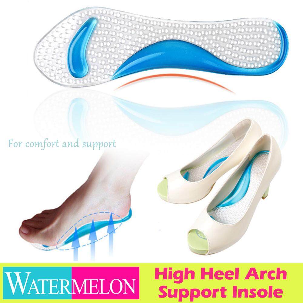 2 Pairs Transparent Soft Silicone Gel Front Sole Shoes Insoles Pads Cushion Care