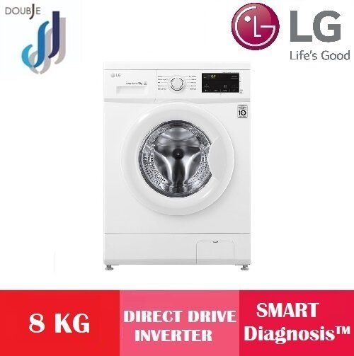 LG 8kg Front Load Washer WDMD8000WM / 8kg Inverter Washing Machine with 6 motion Direct Drive