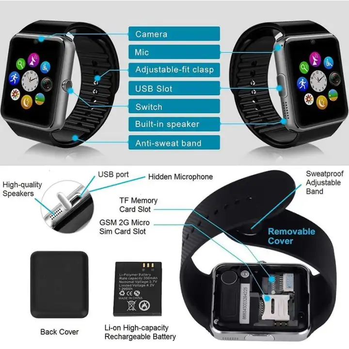 smartwatch gt08 2019