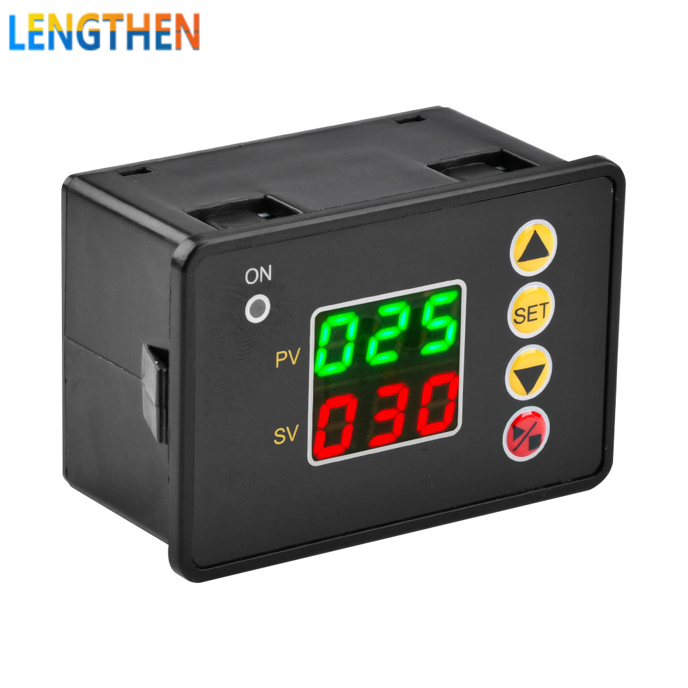 FocusAi  Delay Relay Module DC 12V 24V Timer Relay Digital Timer Cycle Delay Switch Module AC 220V Power On-Off Controller