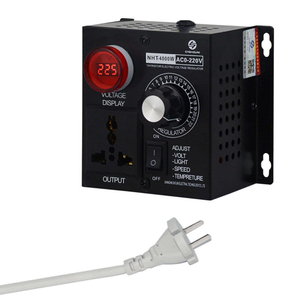 【Ready Stock】Original Aideepen AC110-220V 4000W Portable Voltage Regulator Temperature Speed Compact Variable Voltage Controller