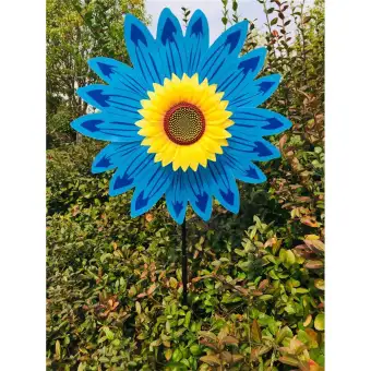Sunflower Windmill Wind Turbine For Lawn Garden Party Decoration