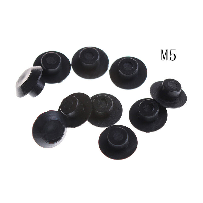 Moito 10Pcs Hex Socket Allen Bolt Screw Nut Hexagon Head Cover Cap Protector M4-M24