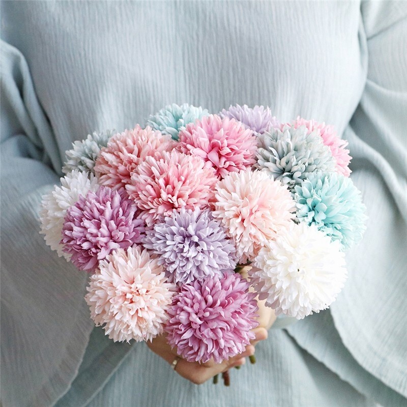 29cm 1pcs Artificial Dandelion Flowers Silk Flowers for Wedding Party Home Hotel Decoration