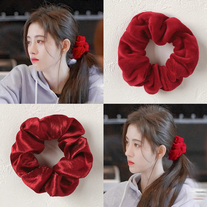 Korean Style Stretch Silk Fabric Hair Bands