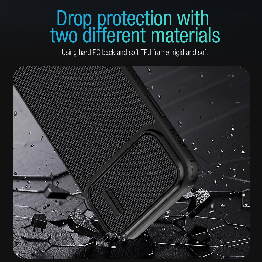 Nillkin Tectured's Case for iPhone 14 Pro Max iPhone 14 Max iPhone 14Pro 6.1'' 6.7'' Case TPU+PC Nylon Fiber Cover soft and hard combination Flexible soft Armor Back Cover