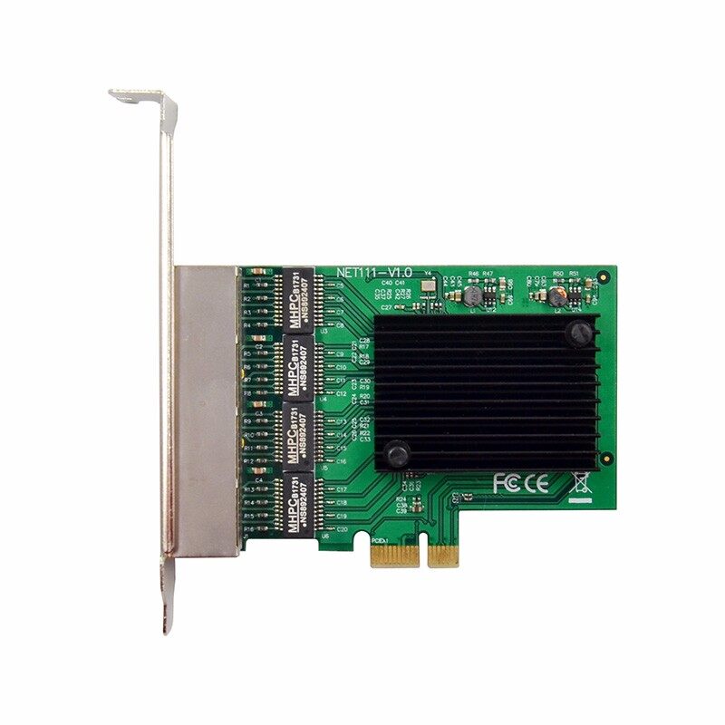 Network Card 4 Port Gigabit 10/100/1000M PCIE PCI Express to