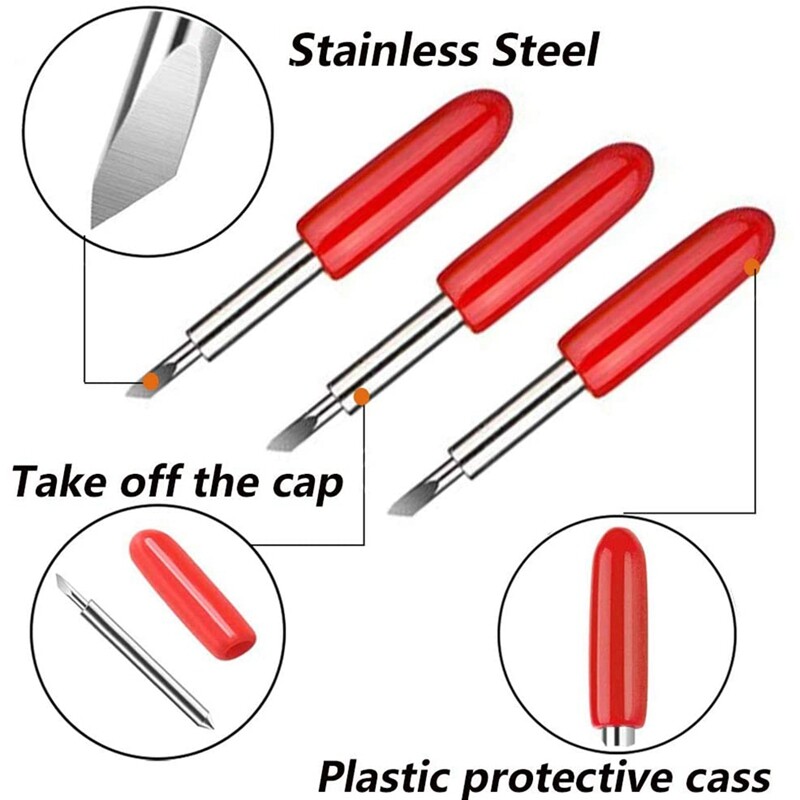 40 Blades, Compatible with Explore for Cricut Cutter, 45 Degree Cutting Replacement Blade