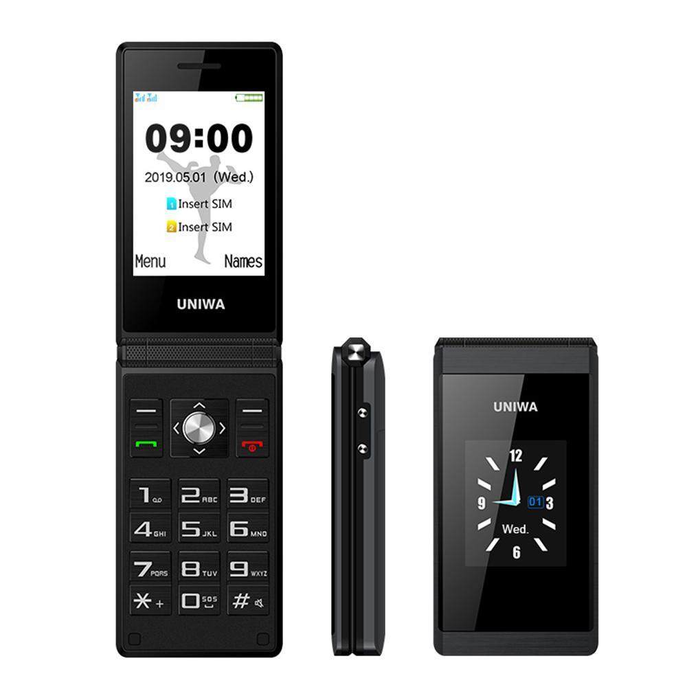 Orzbuy X28 2.8 จอแสดงผล Dual Flip โทรศัพท์,1200 โทรศัพท์สองซิม Big ปุ่ม Sos ธุรกิจโทรศัพท์สำหรับผู้อาวุโส