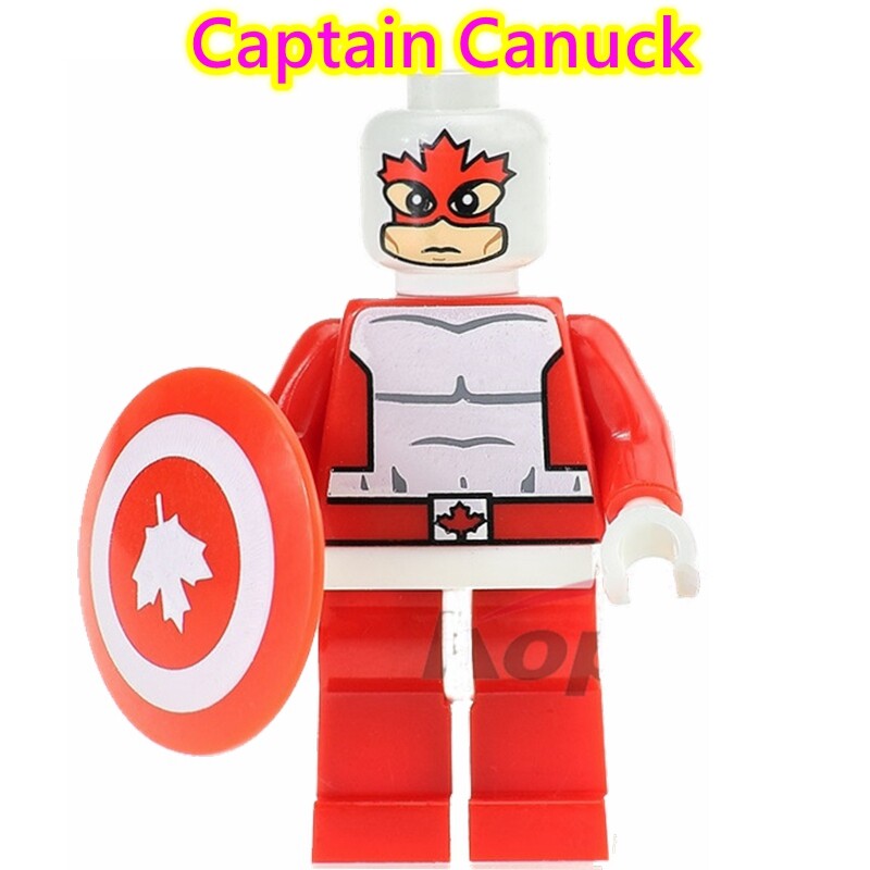 Captain Canuck Custom Marvel Super heroes minifigures america x-men on lego 