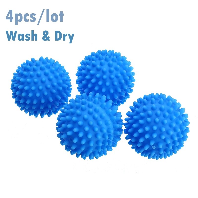 2pcs 6.5cm Laundry Ball PVC Reusable Clean Tools Laundry Dryer Accessories