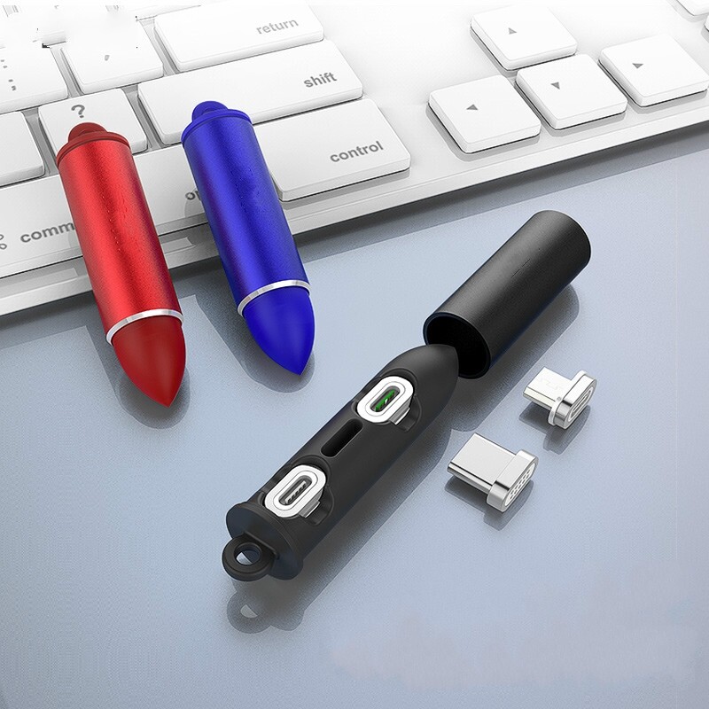 Cable Data / Charger Micro USB + Lightning Fast Charging Magnetic with LED for IOS / Android
