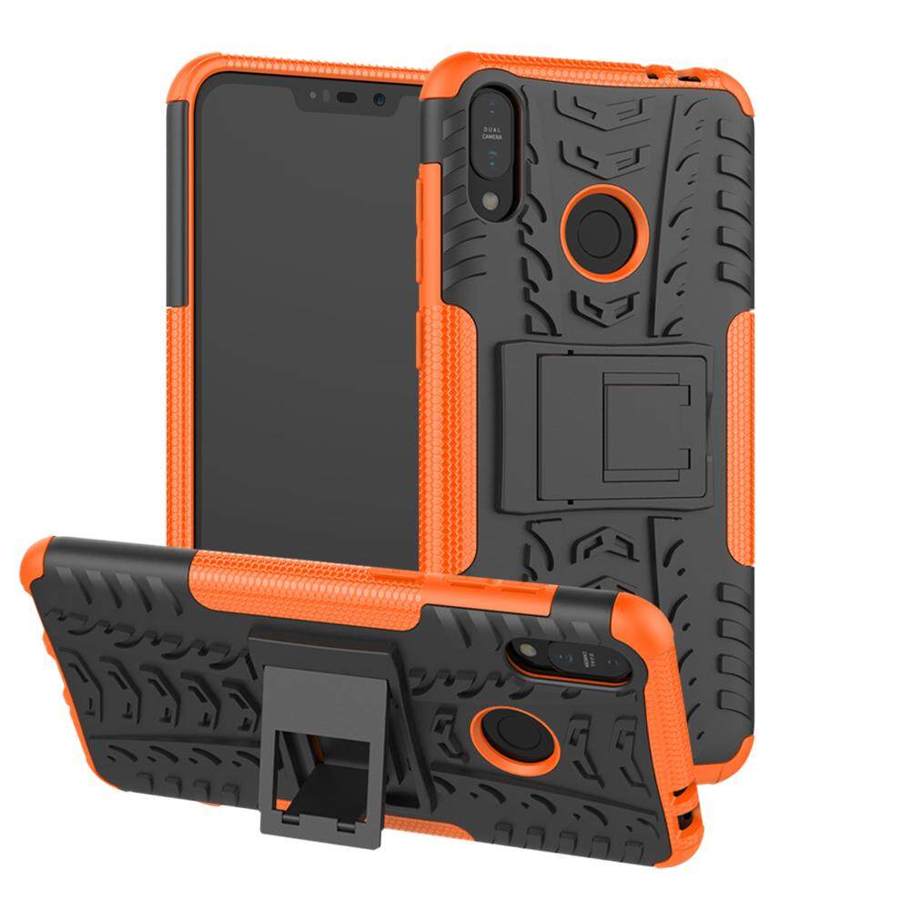 Untuk Asus Zenfone MAX M2 ZB633KL Combo Tpu Pc 2 Di 1 Kickstand Case 6.26 Inch