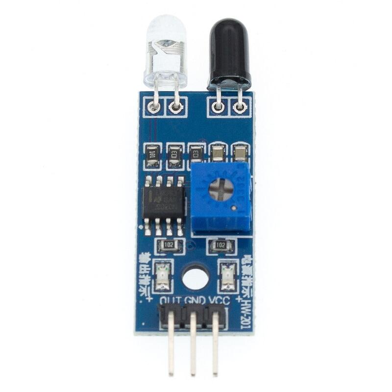 IR Infrared Obstacle Avoidance Sensor Module for Arduino Smart Car Robot 3-Wire Reflective Photoelectric New
