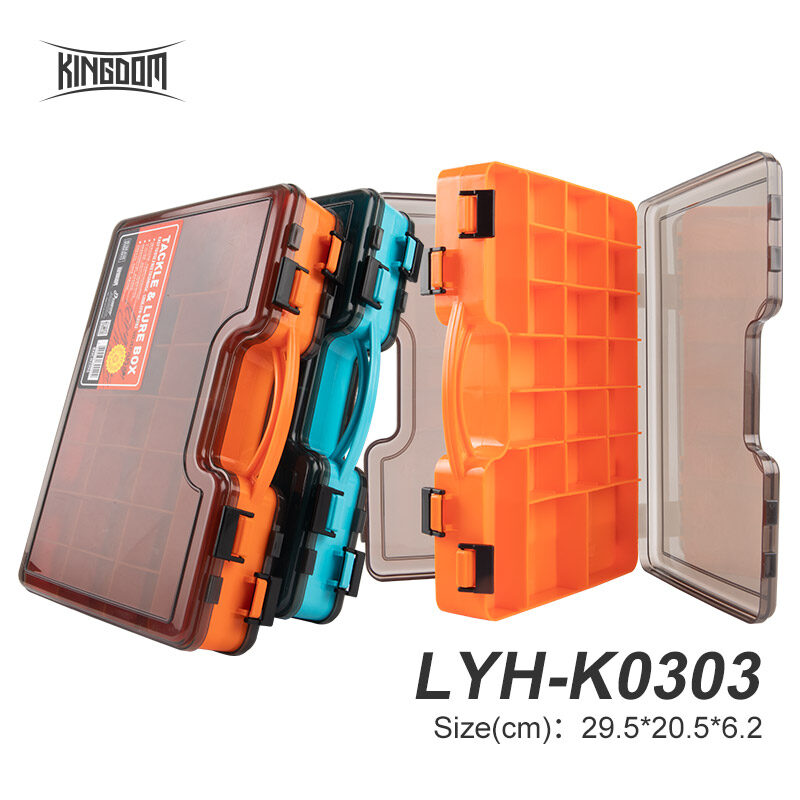 Kingdom Fishing tackle boxes Large Space Double Multi-function lure box