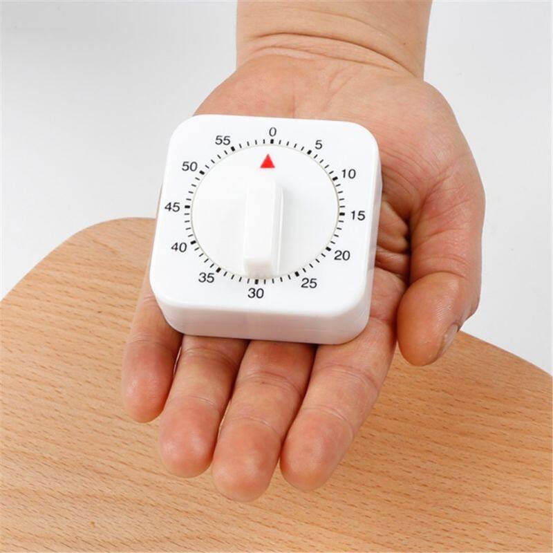 1pcs Square 60 Minute Mechanical Kitchen Cooking Timer Alarm Food P aration Baking popular