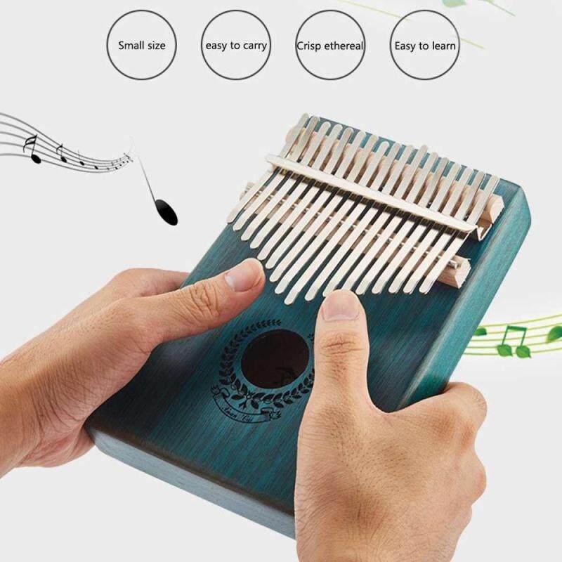 LS Kalimba 17 Key Thumb Piano and Tune Hammer,Portable Mahogany Body Finger Piano Kit,Perfect Festival Gift for Kids Malaysia