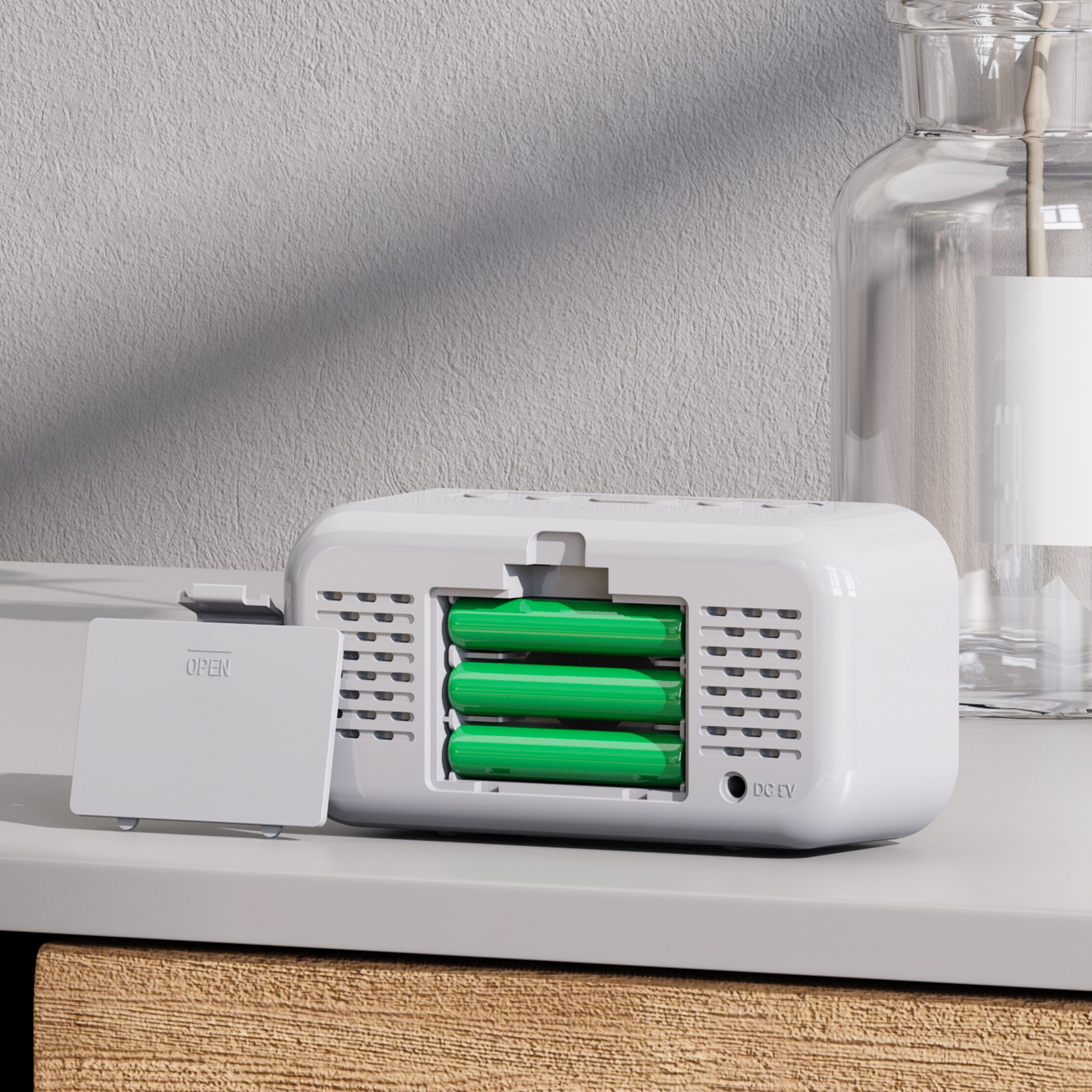 Simple LED electronic alarm clock clock student plug-in dual-purpose small alarm clock digital clock voice activated temperature clock