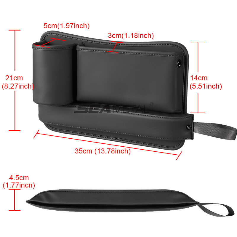 SEAMETAL Universal Car Storage Box Multi-function Organizers Auto Seat Central Control Plug Seat Gap Storage Bag