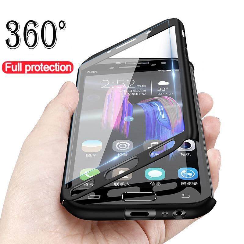 Giá Dành cho Samsung Galaxy J7 Prime Ốp Lưng Giá Rẻ Kính Cường Lực Bảo Vệ Màn Hình, toàn Thân 360 Độ Che Phủ Bảo Vệ Cứng PC 3 trong 1 Vỏ Bảo Vệ Cover Samsung J7 Thủ SM-G610Y