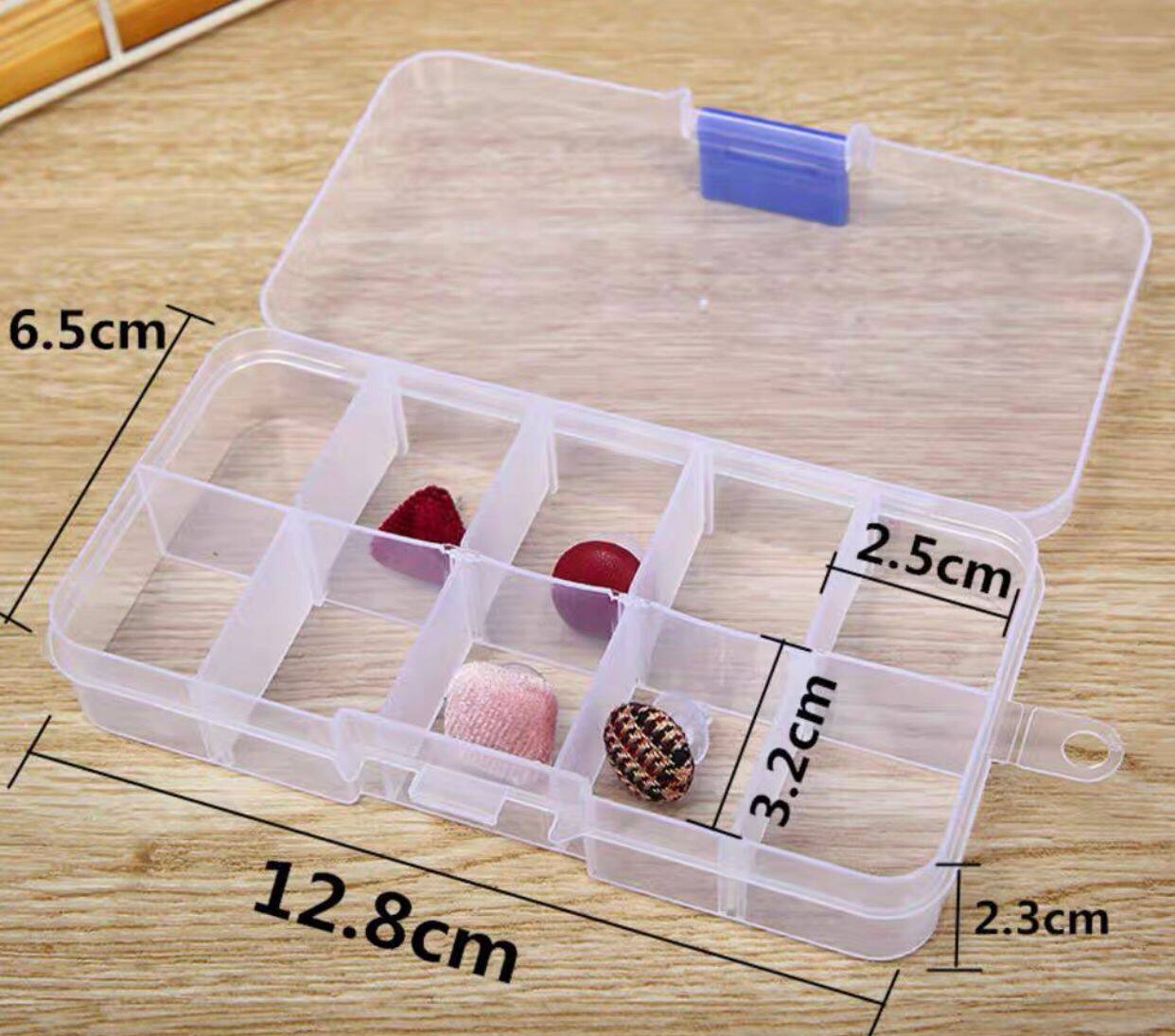 10格小型透明分类收纳盒Small Transparent Sorting Storage Box | Lazada